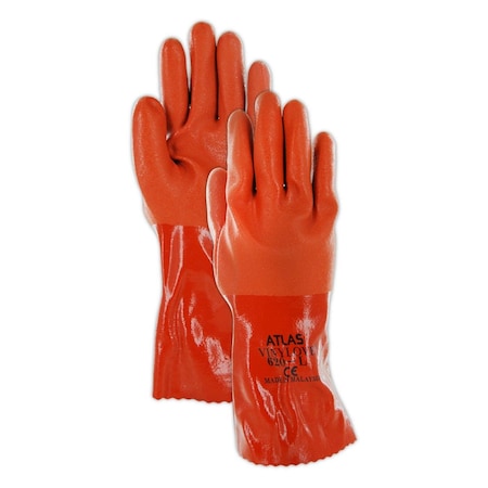 Showa Chemical Resistant Gloves, Red, L, 12 PK 620-09
